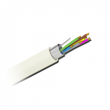 12 conductors - Conductor Flexible electrolytic copper Class 5 - CuSn Aluminium polyester screen + drain - Bobbin of 100 meters - CPR certificate Cca -1sb, a1, d2 - Low loss