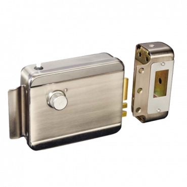 Electromechanical surface lock - Fail Safe (NC) opening mode - Applicable in Fire Protection Systems - LED status indicator - Programmable self-closing - Left-hand opening outwards