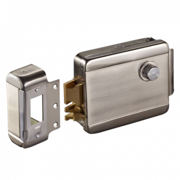 Electromechanical surface lock - Fail Safe (NC) opening mode - Applicable in Fire Protection Systems - LED status indicator - Programmable self-closing - Right-hand opening outwards