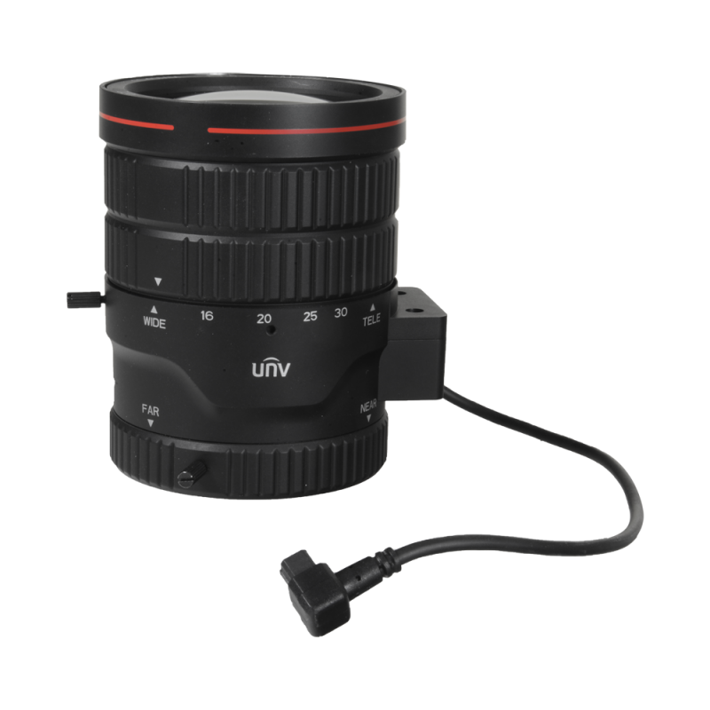 Uniview - Lens with C ring - Quality 5 Mpix - Precise Iris (P-Iris) - Varifocal: 11~40 mm - 1/1.8" / F1.5
