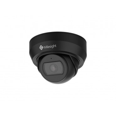 5MP weerbestendige AI Mini Dome netwerkcamera - 2,7 - 13,5 mm gemotoriseerde lens - VCA - kunstmatige intelligentie - ONVIF - geïntegreerde microfoon - IP67 & IK10 - zwart