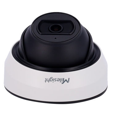 IP Mini Dome Camera - Resolutie 5 Mpx - 1/2,8" CMOS / Lens van 2,8 mm - IR-verlichting tot 25 m - AI-videoanalyse op basis van mens en voertuig - IP67 en IK10