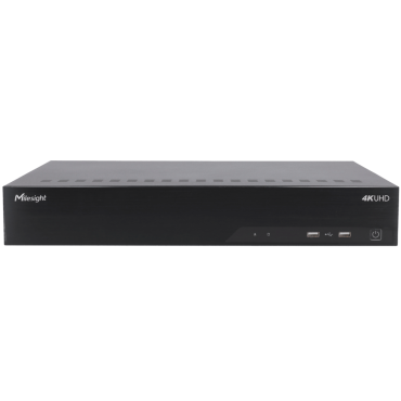 NVR voor IP-camera's - 32 kanalen video / compressie H.265+ - Maximale resolutie 8,0 Mpx - Bandbreedte 256 Mbps - Uitgangen 4K HDMI & VGA - Ondersteunt 4 harde schijven | LPR-compatibel