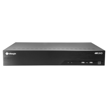 NVR voor IP-camera's - 64-kanaals video / compressie H.265+ - Maximale resolutie 8,0 Mpx - Bandbreedte 320 Mbps - Uitgang 2x HDMI 4K & VGA - Ondersteunt 8 harde schijven | RAID