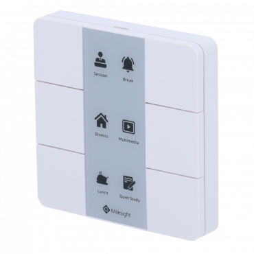 LoRaWAN Smart Scene Panel - Up to 15Km range with direct vision - 6 scene buttons - Configuration via NFC and APP - Degree of Protection IP30 - Long duration battery