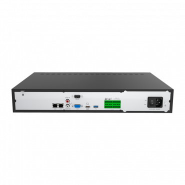 NVR for IP cameras - 16 CH video / Compression H.265+ - Maximum resolution 8.0 Mpx - Bandwidth 160 Mbps - Outputs 4K HDMI & VGA - Space for 4 hard disks 