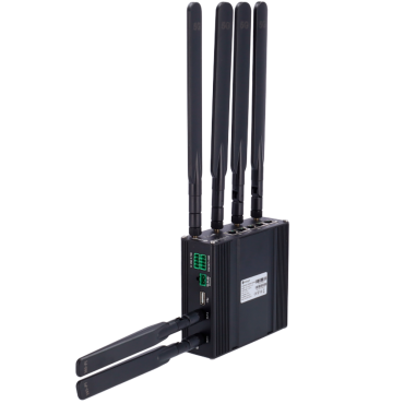 Milesight Industrial Router 5G - 5G NSA and SA - 5 ports 10/100/1000Mbps - PoE 802.3 af/at | SSD Slot - Dual SIM card slot - WiFi 802.11 b/g/n/ac | GPS Positioning