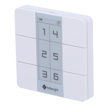 LoRaWAN scene panel - Up to 15 km range with direct vision - User customizable display - Configuration via NFC and APP - IP30 Protection Degree - Long duration battery