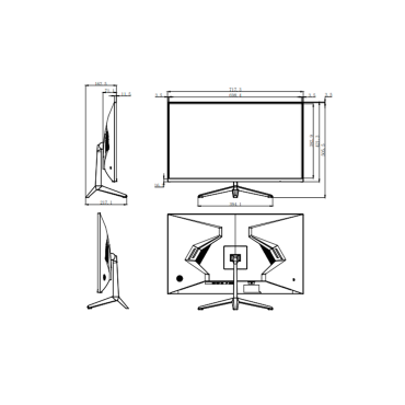 LED monitor 32" - Designed for video surveillance 24/7 - Resolution 4K (3840x2160)@60Hz - Format 16:9 - Inputs: 2xHDMI, 2xDP - Outputs: 1xAudio| 2 Loudspeakers 