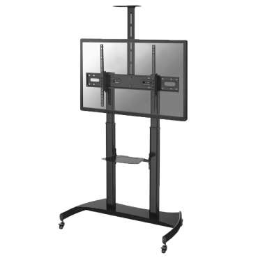 Floor stand with wheels | Includes tray and camera support | Monitor size up to 100" | Maximum weight 100Kg | VESA from 200x200 to 1000x600mm