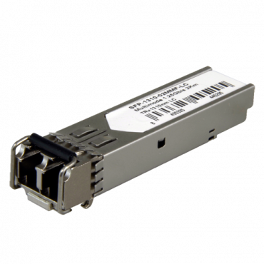 SFP transceiver module - TRx 1310 nm - Multimode Fiber - LC Duplex connector - Maximum 2 km - 1.25Gb/s - 1000Base-LX