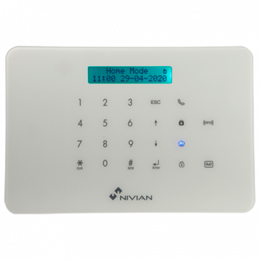 Nivian Smart Alarm Kit - Touchpad and RFID reader - WiFi and GSM communication - Wireless 868 MHz & 433 MHz - Up to 60 wireless devices - Compatible with the Tuya platform