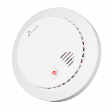 Nivian Smart - Smoke detector - Built-in siren and LED - Central or stand-alone operation - Wireless 433MHz - Compatible with Nivian Smart Alarm Panel