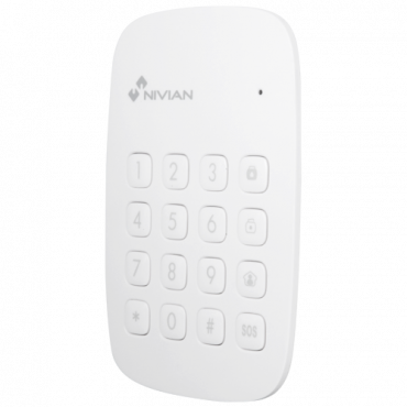 Nivian Smart - Standalone keypad - RFID Tag Reader - Led indicator - Wireless 433MHz - Compatible with Nivian Smart Alarm Panel