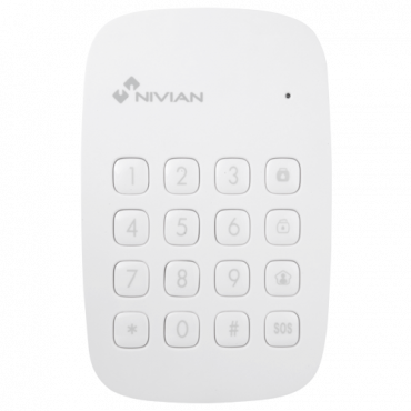 Nivian Smart - Standalone keypad - RFID Tag Reader - Led indicator - Wireless 433MHz - Compatible with Nivian Smart Alarm Panel
