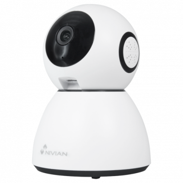 Nivian Smart Camera 1080P - Wifi IEEE 802.11 b/g/n 2.4 GHz - PTZ control | IR up to 10 m - Recording to MicroSD card or Cloud - Compatible with TUYA Smart - Compatible with Google Assistant and Alexa Echo