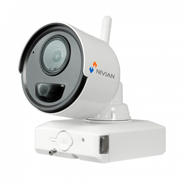 ireless battery-powered camera - 1/2.7" Progressive Scan CMOS - Compression H.264 - Real PIR up to 10 m detection - Bidirectional audio - Compatible with NV-KIT61-4C2M-BAT kit
