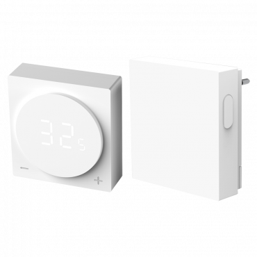 Intelligent boiler thermostat - Double module: WiFi HUB + Radio Control - Universal: wired or wireless - NVS-RADIATOR-TRV Radiator Valves - Compatible with TUYA Smart - Compatible with Alexa and Google assistant