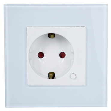 Smart recessed socket - WiFi 2.4 GHz IEEE802.11 b/g/n - Maximum load 10A - Surge protection - Compatible with TUYA Smart - Compatible with Alexa and Google Assistant