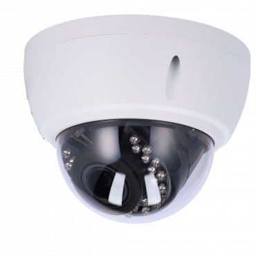 1080p ECO-domecamera - 4 in 1 (HDTVI / HDCVI / AHD / CVBS) - 1/3" SOI 2.0Mpx F23 + 8536H - 2,7 ~ 13,5 mm varifocale lens - IR-leds Bereik 20 m - 3DNR