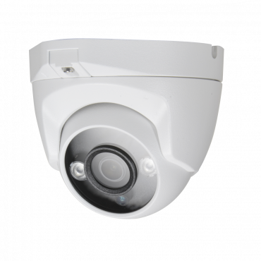 1080p ECO-domecamera - 4 in 1 (HDTVI / HDCVI / AHD / CVBS) - 1 / 2,7" 2,1 Mpx BG0806 - 3,6 mm lens - 2 LED's array IR-bereik 30 m - weerbestendig IP66