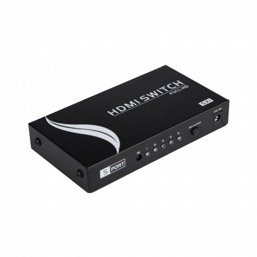 HDMI-switch - 5 HDMI input - 1 HDMI outputs - Up to 4K*2K@60Hz - DC 5V power supply