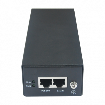 PoE injector - Input/Output RJ45 10/100/1000 Mbps - Power 90 W - Maximum distance 100 m - PoE/PoE+/Hi-PoE IEEE802.3af/at/bt - Stabilized and protected