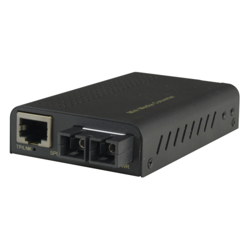 Mediaconverter - 1x Ethernet RJ45 - Multimode Fiber - Duplex SC connector - TRx 850 nm - Gigabit - Maximum 550 m