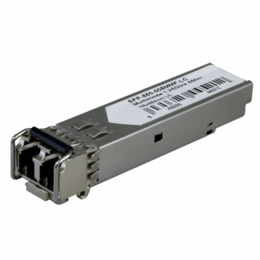 SFP transceiver module - TRx 850 nm - Multimode Fiber - LC Duplex connector - Maximum 550 m - 1.25Gb/s - 1000Base-SX