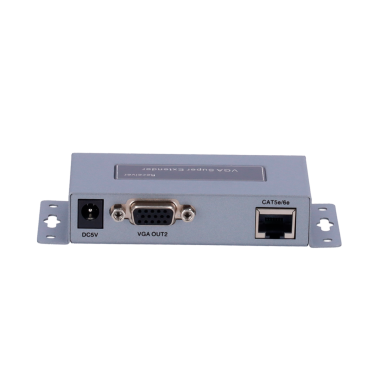 VGA / USB signal extender via UTP category 5 / 5e / 6, Maximum length 100 metres, Send a VGA video signal, USB keyboard and mouse via UTP