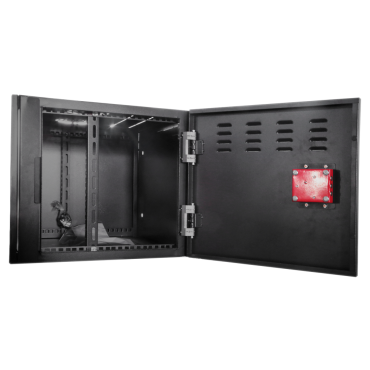 Closed metal case for DVR's - Specific for CCTV - For rack-mountable recorders up to 6U -Key lock - Compatible with the RACK standard 19" - Quality and resistance
