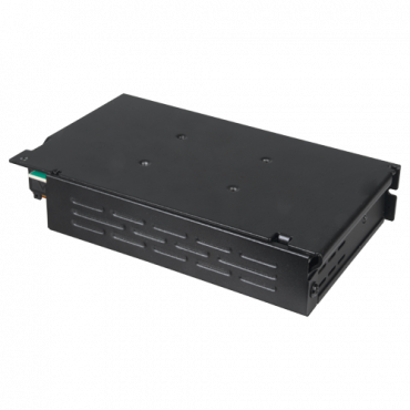 Power supply distribution box - 1 AC input 100 V ~ 240 V - 2 outputs - Resettable fuse protection - Output voltage DC 12 V / 120 W - Metal housing