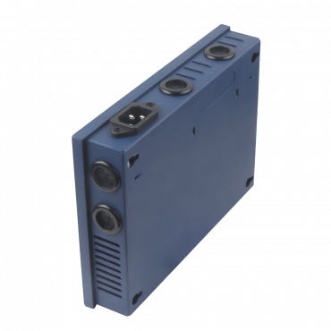 Slim power distribution box - 1 AC input 220 V 5OHz - 4 outputs - Resettable fuse protection - Output voltage 12 V / 60 W - Metal housing