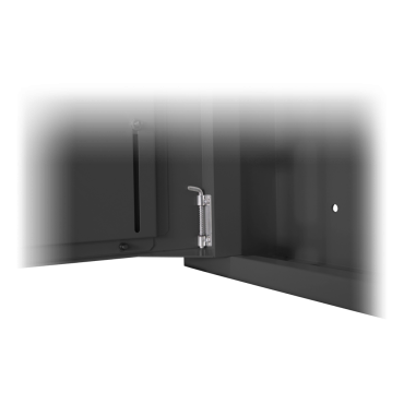 Safety box - Designed for wall installation - Vertical format - 2 keys and locks alike - Side inputs for cabling - VESA monitor holes