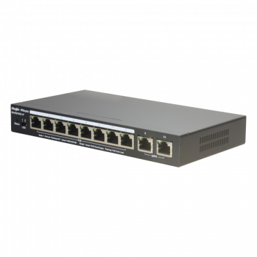 Reyee - Desktop Switch - 10 ports RJ45 - Port speed 10/100/1000 Mbps - Maximum 70W - Energy Saving Technology