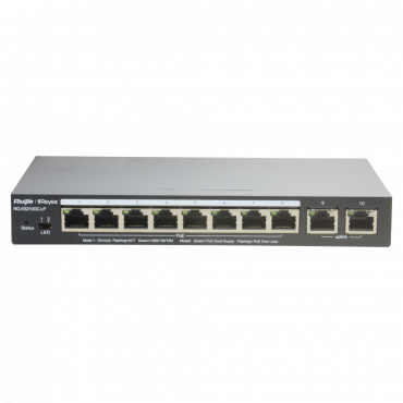 Reyee - Desktop Switch - 10 ports RJ45 - Port speed 10/100/1000 Mbps - Maximum 70W - Energy Saving Technology