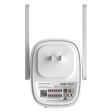 Reyee Wi-Fi Extender - 1 RJ45 Poort 10/100Mbps - Wi-Fi 4 Band 2.4GHz - Beheer op afstand via Cloud - Ouderlijk toezicht, gastnetwerk, roaming - Klein kantoor / thuiskantoor
