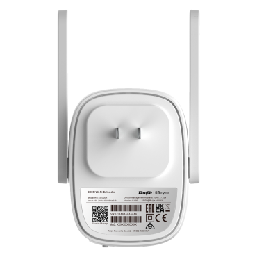 Reyee Wifi Extender - 1 RJ45 Port 10/100Mbps - Wi-Fi 4 Band 2.4GHz - Remote Management via Cloud - Parental Control, Guest Network, Roaming - Small Office / Home Office