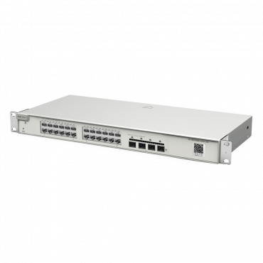 Reyee Switch Cloud Layer 2+ - 24 Gigabit SFP Ports (8 RJ45 Combo Ports) - 4 SFP+ 10Gbps ports - Static LAG/DHCP Snoop/IGMP Snoop/Port Mirror - VLAN/Port Isolation/STP/RSTP/ACL/QoS - DHCP Server/Static Routes