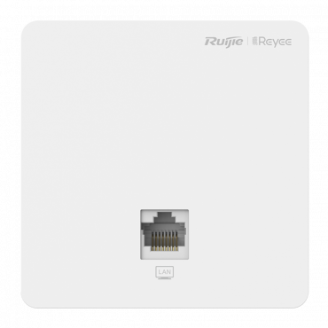 Reyee - Wi-Fi Omni-directional Wall AP 5 - Frequency 2.4 and 5 GHz - Support 802.11 b/g/n/ac Wave1/Wave2 - Performance AC1267 Fast Ethernet Ports - Installation of mechanism boxes