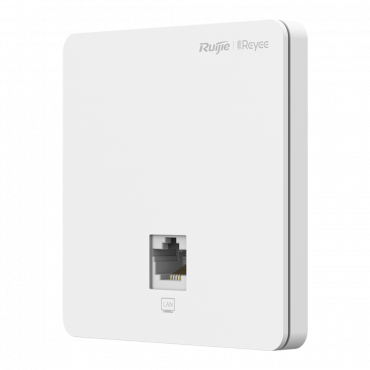 Reyee - Wi-Fi Omni-directional Wall AP 5 - Frequency 2.4 and 5 GHz - Support 802.11 b/g/n/ac Wave1/Wave2 - Performance AC1267 Fast Ethernet Ports - Installation of mechanism boxes