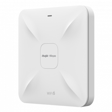 Reyee - Access point Wifi6 - Frequentie 2,4 en 5 GHz - Ondersteunt 802.11a/b/g/n/ac/ax - Transmissiesnelheid tot 3200 Mbps - Antenne 2x2 MIMO