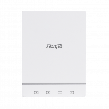 Ruijie - AP Omnidireccional Wi-Fi 6 - Frecuencia 2.4 y 5 GHz - Soporta 802.11a/b/g/n/ac/ax - Velocidad 574+1201Mbps - Antena 2x2 MIMO