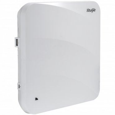 Ruijie - Wi-Fi access point 6 Omnidirectional - Frequency 2.4 and 5 GHz - Supports 802.11a/b/g/n/ac/ax - Transmission speed up to 5200 Mbps - Antenna 2x2: MIMO in 2.4GHz, 4x4:4 in 5GHz