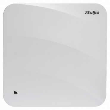 Ruijie - Wi-Fi access point 6 Omnidirectional - Frequency 2.4 and 5 GHz - Supports 802.11a/b/g/n/ac/ax - Transmission speed up to 5200 Mbps - Antenna 2x2: MIMO in 2.4GHz, 4x4:4 in 5GHz