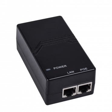 Ruijie - IEEE802.3af PoE Injector - 10/100/1000Mbps RJ45 ports - Power 15.4W - Maximum distance 100m - Compact Design