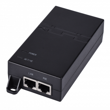 Ruijie - IEEE802.3af PoE Injector - 10/100/1000Mbps RJ45 ports - Power 30W - Maximum distance 100m - Compact Design