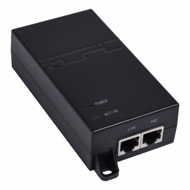 Ruijie - IEEE802.3af PoE Injector - 10/100/1000Mbps RJ45 ports - Power 30W - Maximum distance 100m - Compact Design