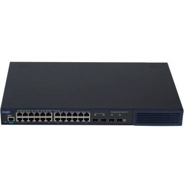 Ruijie Switch Cloud Managed L3 - 24 PoE RJ45 ports + 4 SFP+ ports - 24 Gigabit Ports + 4 10G Ports - VLAN/Port Isolation/STP/RSTP/ACL/QoS/RIP/BGP - LACP/DHCP Snoop/IGMP Snoop/RIP/OSPFv2/OSPFv3 - rackable