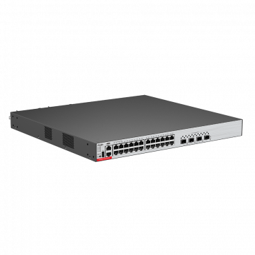Ruijie Switch Cloud Managed L3 - 24 PoE RJ45 ports + 4 SFP+ ports - 24 Gigabit Ports + 4 10G Ports - VLAN/Port Isolation/STP/RSTP/ACL/QoS/RIP/BGP - LACP/DHCP Snoop/IGMP Snoop/RIP/OSPFv2/OSPFv3 - rackable